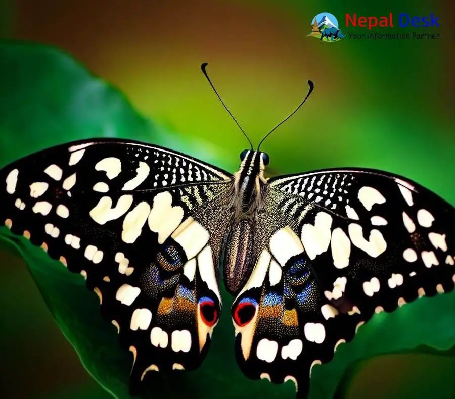 Lime Butterfly Nepal Desk